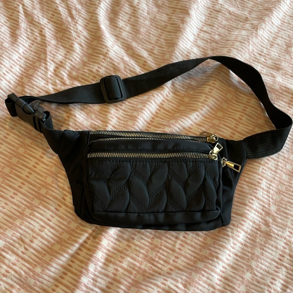 Small Black Belt (Waist/ Crossbody) Bag